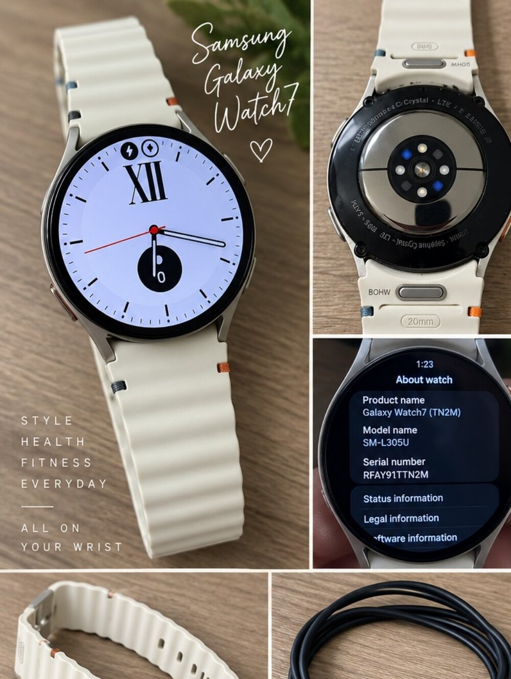 Samsung Galaxy Watch7 40mm LTE Smartwatch — Cream/White 🤍